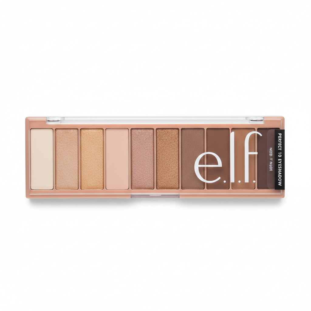 ELF Perfect 10 Eyeshadow Palette en el tono Need It Nude.
